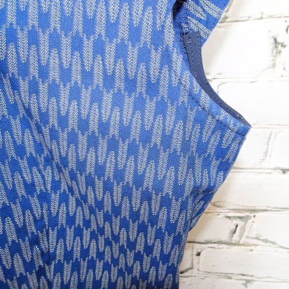 Jennifer Glasgow Blue Print Midi Dress - Picture 3 of 6